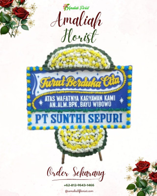 Papan Bunga Duka di Kemiri