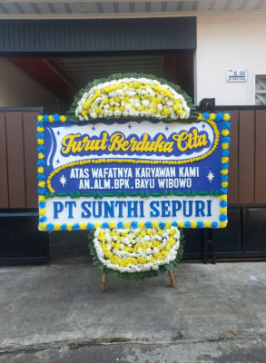 Papan Bunga Duka di Kemiri